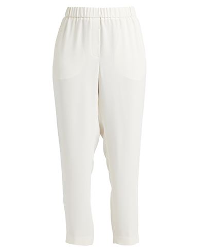 Peserico Woman Pants Ivory Size 10 Polyester In White