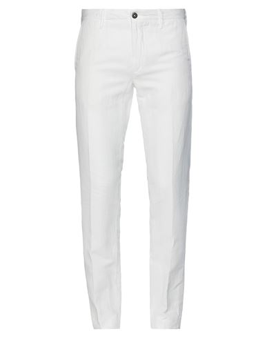 Incotex Man Denim Pants White Size 35 Linen, Cotton, Elastane In White