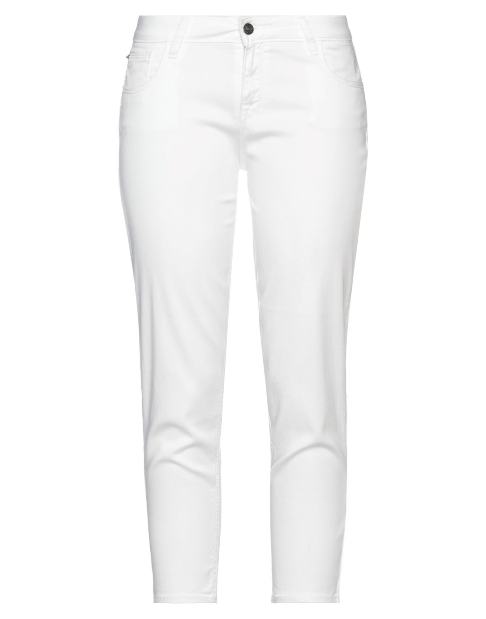 CYCLE CYCLE WOMAN PANTS WHITE SIZE 32 LYOCELL, COTTON, ELASTANE