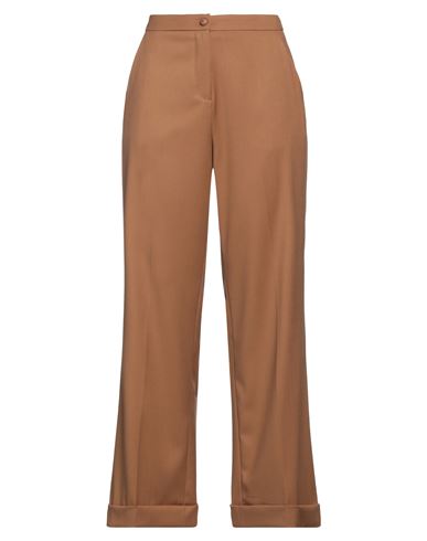 Nora Barth Woman Pants Camel Size 8 Polyester, Viscose, Elastane In Beige