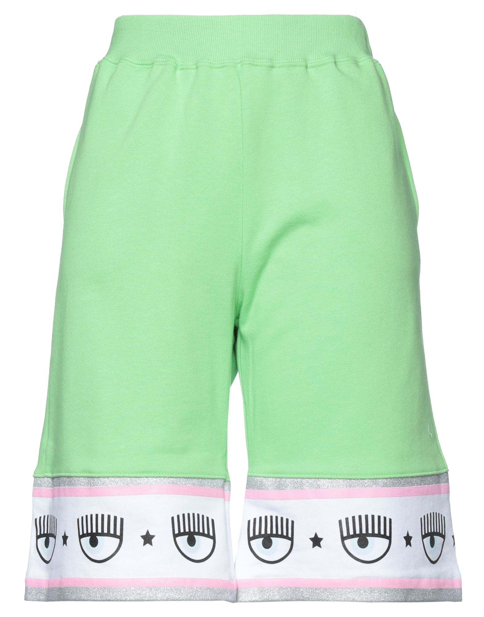 Chiara Ferragni Woman Shorts & Bermuda Shorts Light Green Size Xs Cotton