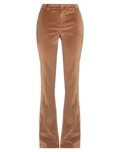 PT TORINO PT TORINO WOMAN PANTS CAMEL SIZE 12 COTTON, VISCOSE, ELASTANE 