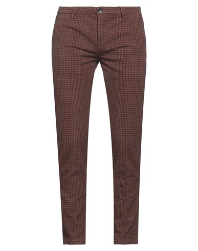 Yan Simmon Man Pants Brown Size 36 Cotton, Polyester, Elastane In Brown