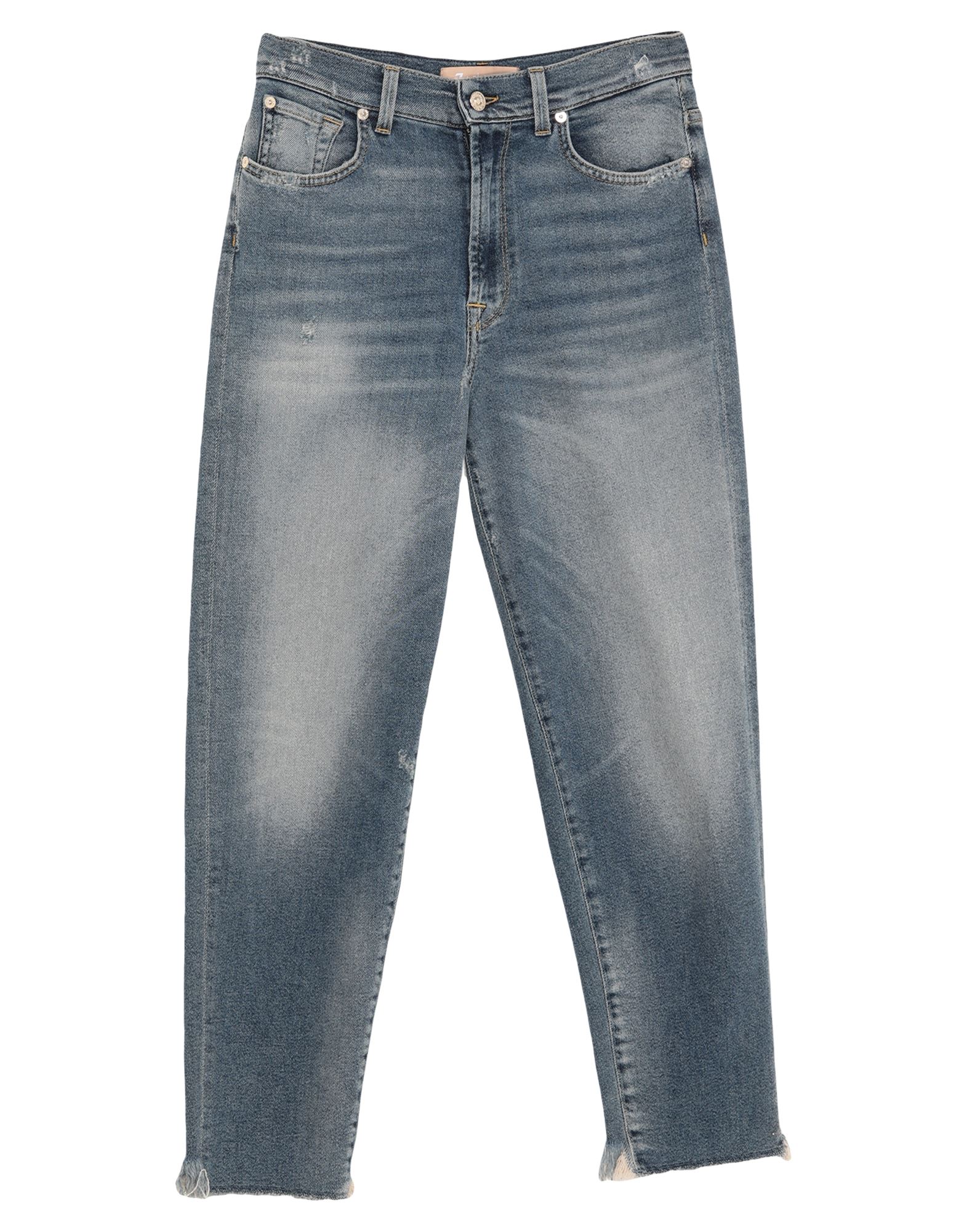 《セール開催中》7 FOR ALL MANKIND レディース ジーンズ ブルー 29 コットン 82% / レーヨン 13% / エラストマルチエステル 4% / ポリウレタン 1%