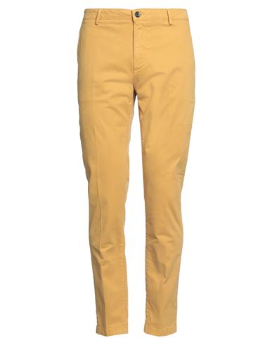Yan Simmon Man Pants Mustard Size 40 Cotton, Elastane In Yellow