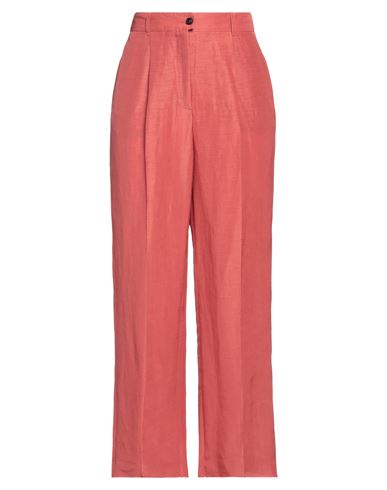 Agnona Woman Pants Pastel Pink Size 8 Linen, Silk