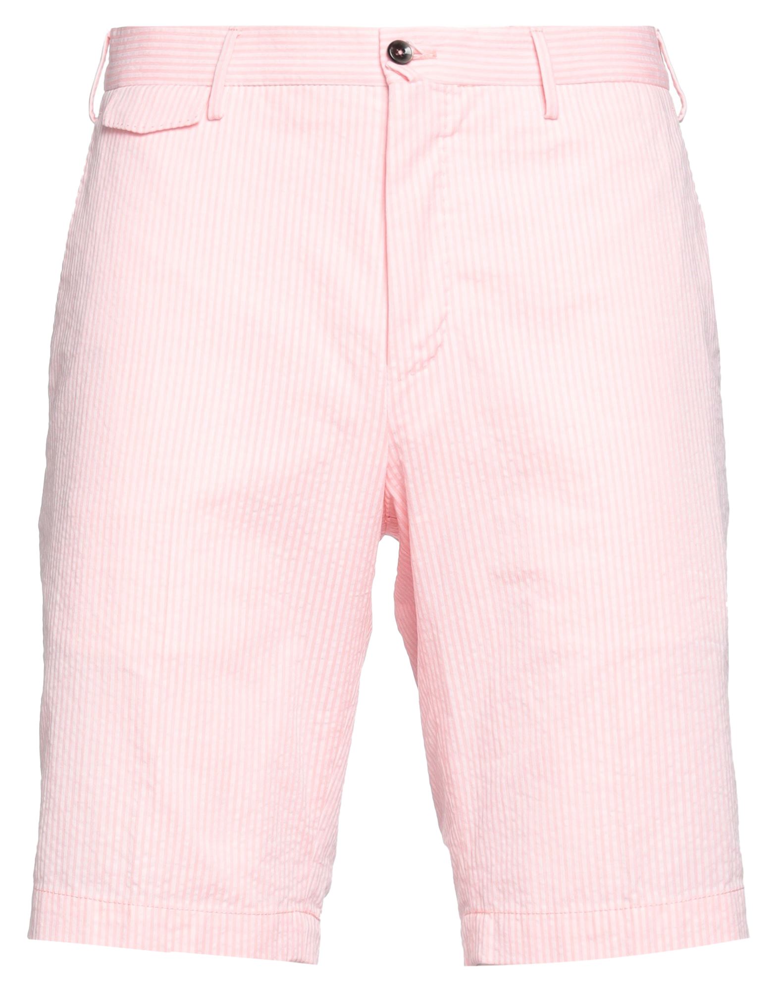 Pt Torino Man Shorts & Bermuda Shorts Coral Size 40 Cotton In Red