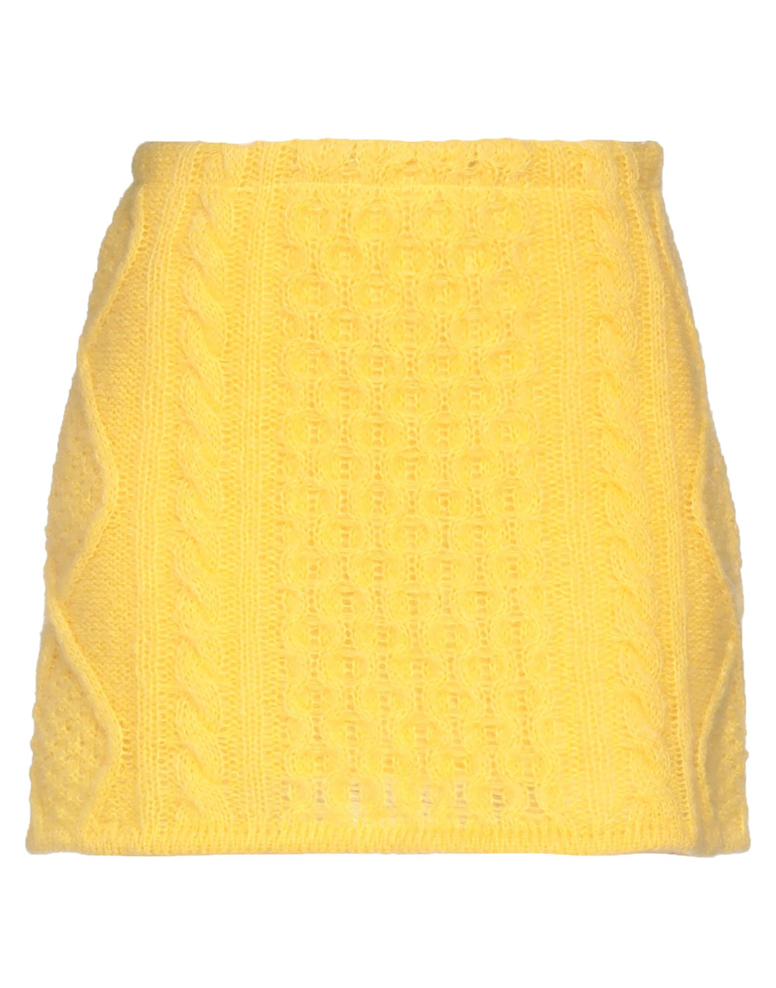 Laneus Mini Skirts In Yellow