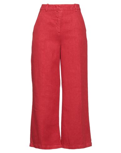 Aspesi Woman Pants Red Size 2 Linen