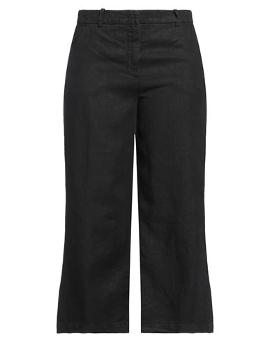 Aspesi Woman Pants Black Size 8 Linen