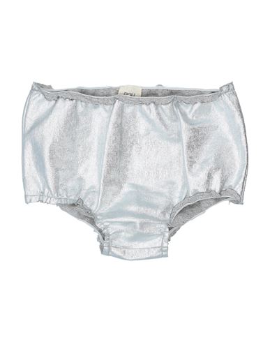 Douuod Babies'  Newborn Girl Shorts & Bermuda Shorts Silver Size 3 Cotton