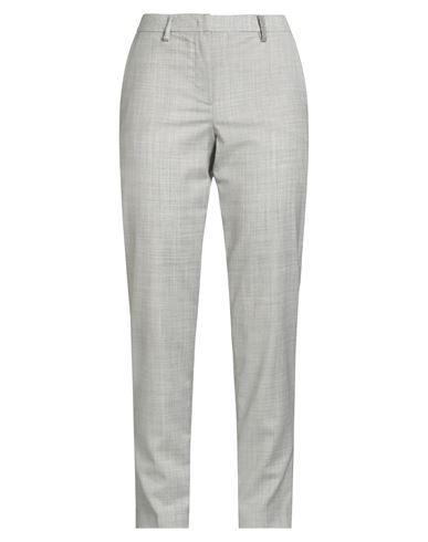 Fabiana Filippi Woman Pants Light Grey Size 4 Virgin Wool, Ecobrass In Animal Print