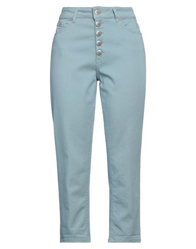 Dondup Woman Jeans Pastel Blue Size 29 Cotton, Elastomultiester, Elastane