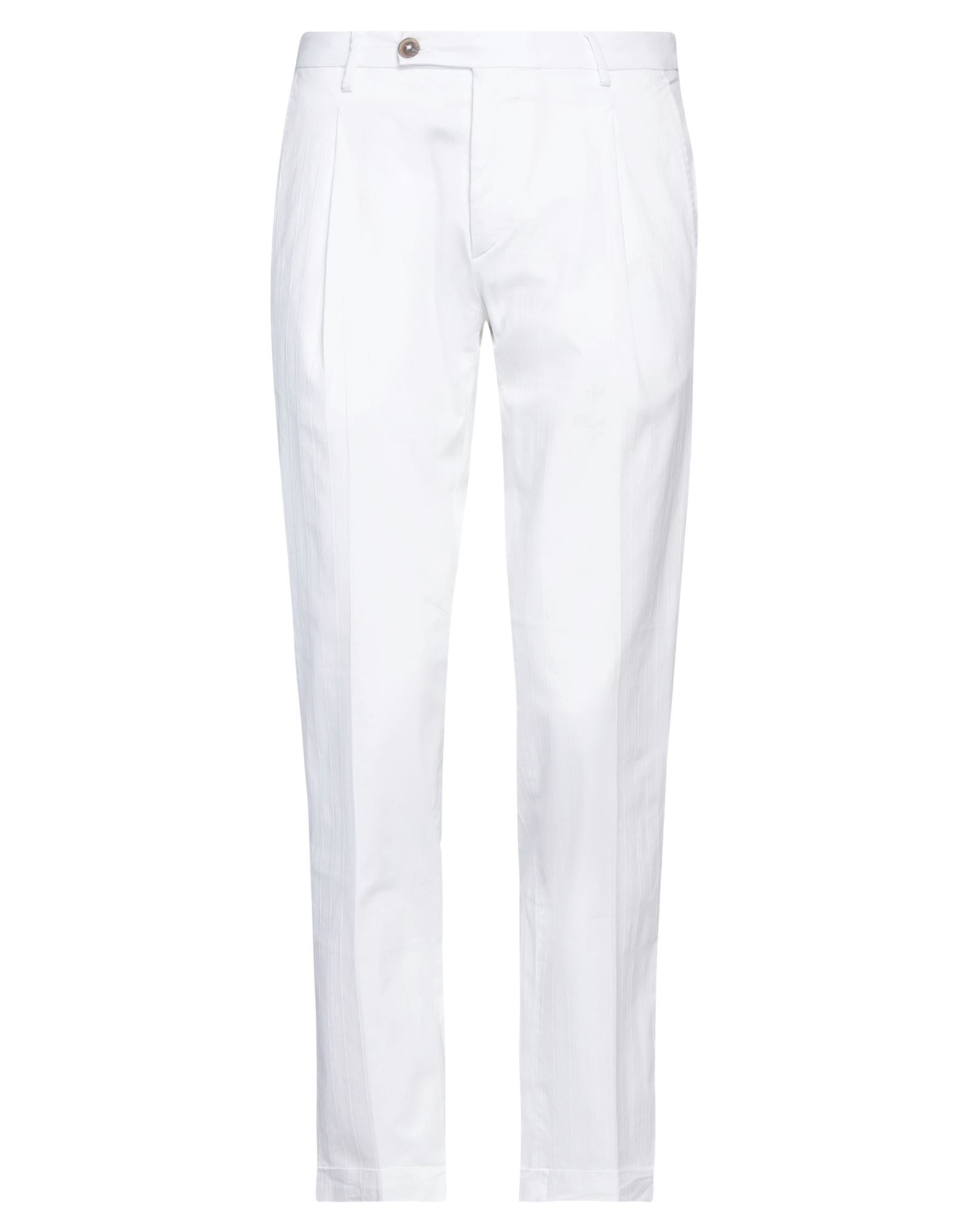 Shop Michael Coal Man Pants White Size 35 Cotton, Elastane