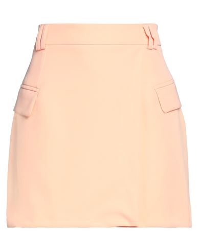 Vicolo Woman Mini Skirt Salmon Pink Size M Polyester, Elastane