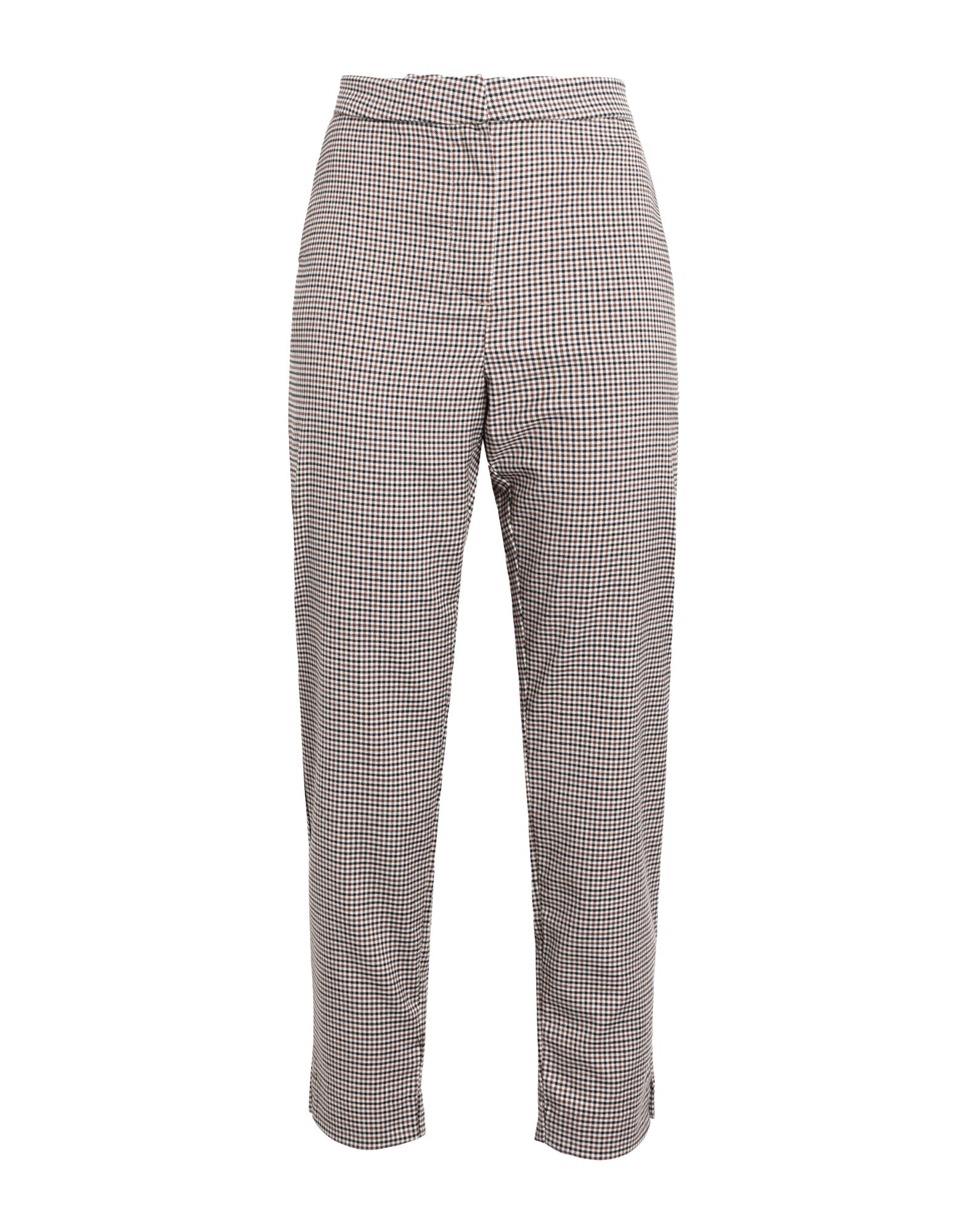 ＜YOOX＞ 54%OFF！VERO MODA レディース パンツ ココア XS-30L ポリエステル 79% / レーヨン 20% / ポリウレタン 1% VMJANE MR TAP ANKLE AYA CHECK PANT FF2画像