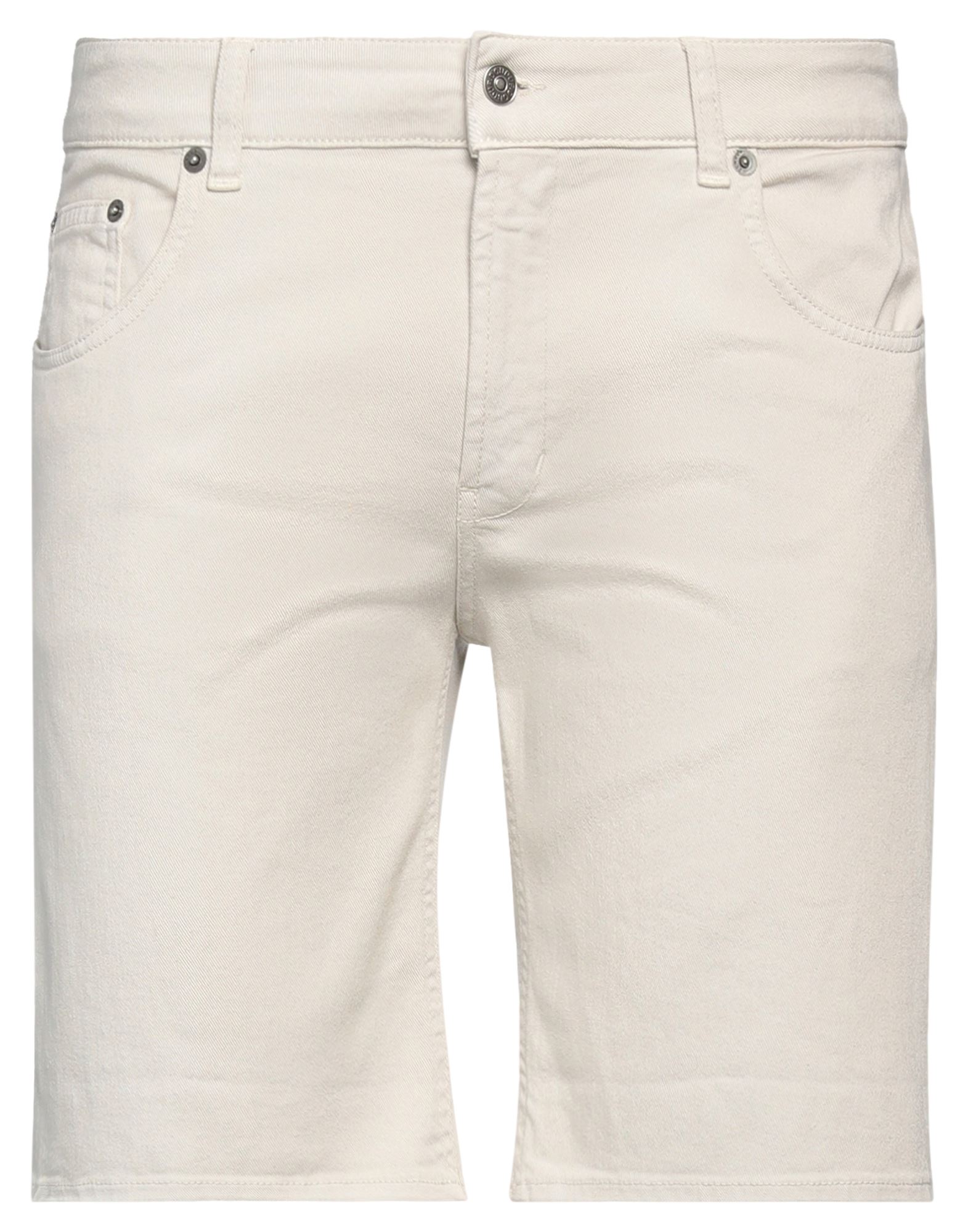 Dondup Man Shorts & Bermuda Shorts Ivory Size 31 Cotton, Elastomultiester, Elastane In White