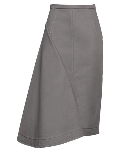 N°21 Woman Denim Skirt Grey Size 8 Cotton