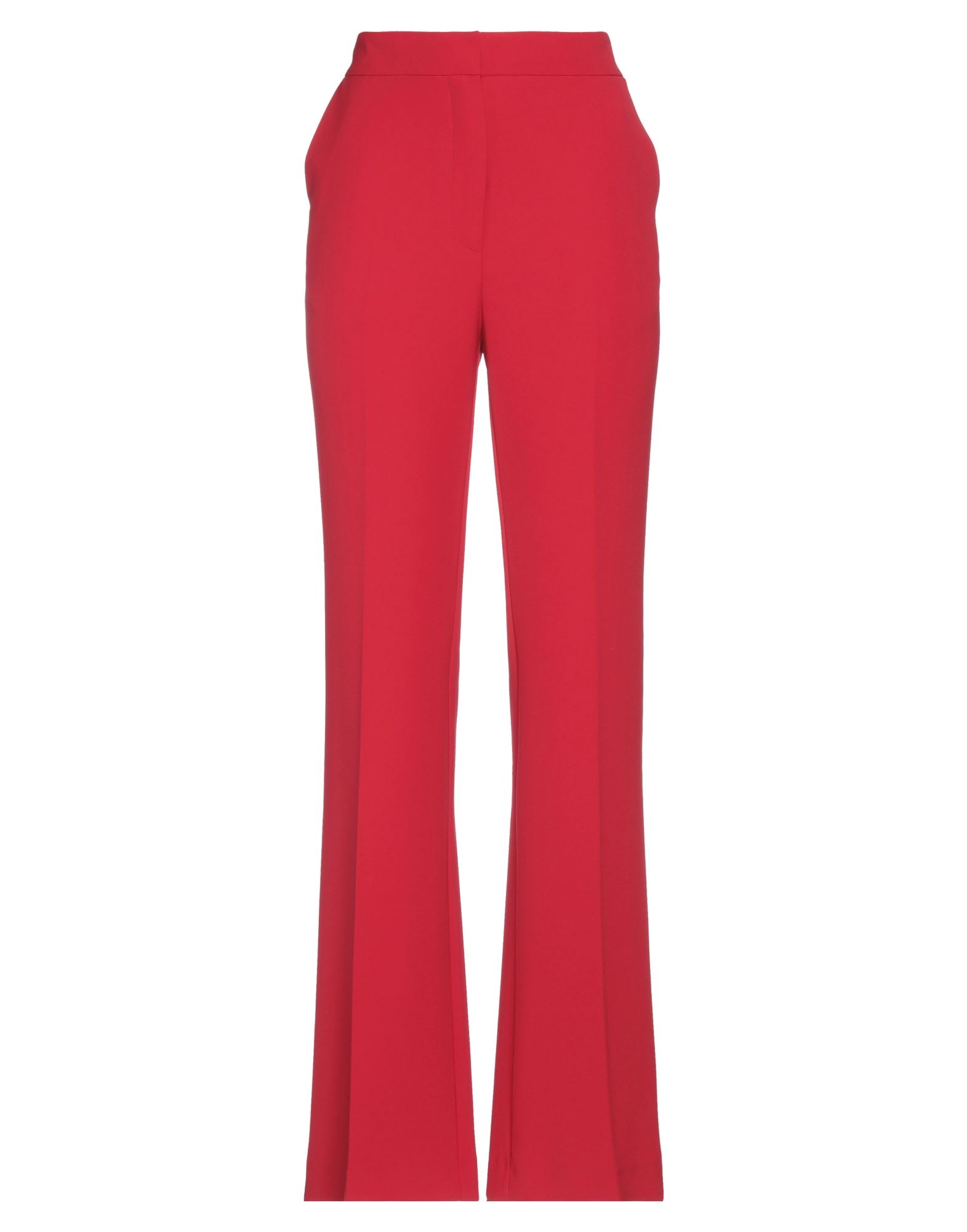 SPACE SIMONA CORSELLINI SIMONA CORSELLINI WOMAN PANTS RED SIZE 2 POLYESTER, ELASTANE