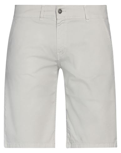Daniele Alessandrini Homme Man Shorts & Bermuda Shorts Light Grey Size 33 Cotton, Elastane