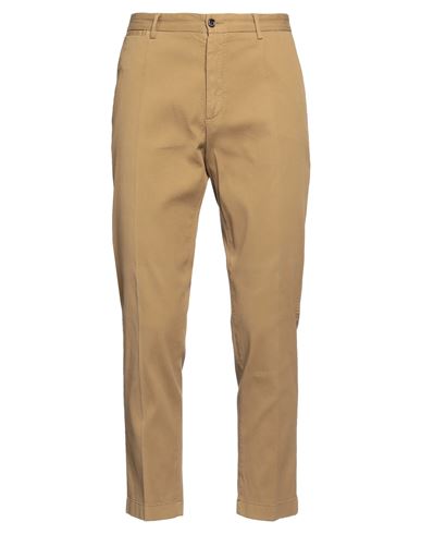 Dolce & Gabbana Man Pants Camel Size 32 Cotton, Elastane In Beige