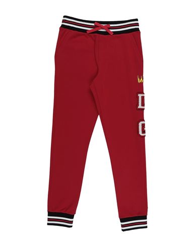 Shop Dolce & Gabbana Toddler Boy Pants Red Size 7 Cotton, Elastane