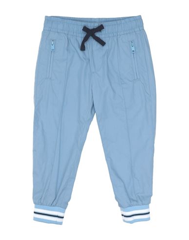 Shop Dolce & Gabbana Toddler Boy Pants Sky Blue Size 5 Cotton, Elastane