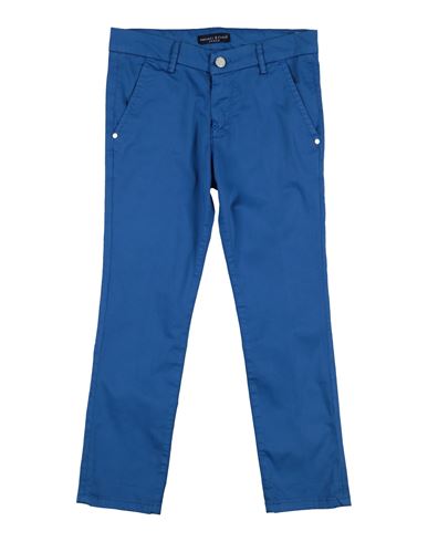 Manuell & Frank Toddler Girl Pants Bright Blue Size 6 Cotton, Elastane In Blue