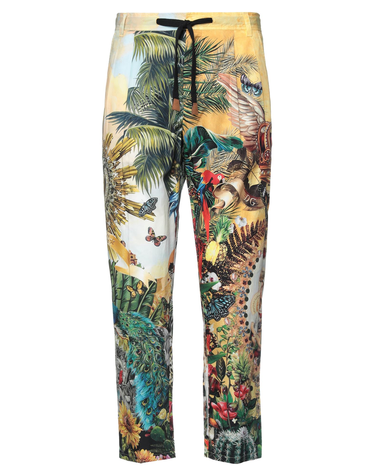 Dolce & Gabbanaドルチェ&ガッバーナ　シルク　ひまわり　パンツ40 Dolce & Gabbanaドルチェ&ガッバーナ シルク ひまわり パンツ40