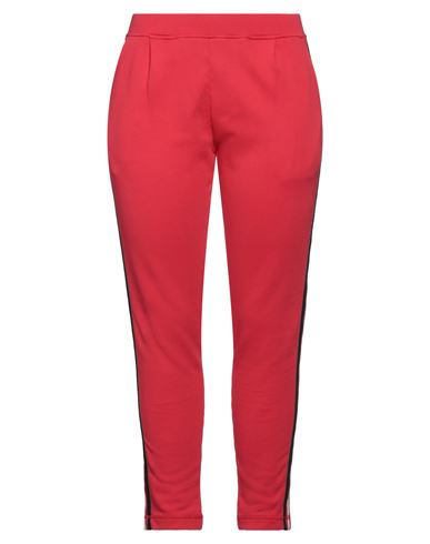 Manila Grace Woman Pants Red Size 3 Cotton, Polyester