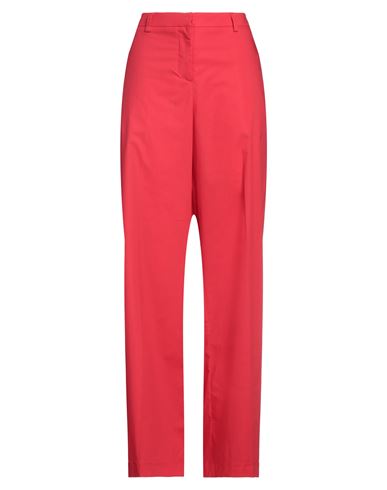 Shop Pianurastudio Woman Pants Red Size 10 Cotton