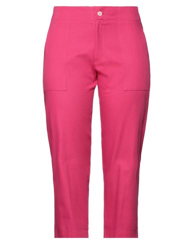 Laboratorio Woman Pants Fuchsia Size 10 Cotton In Pink