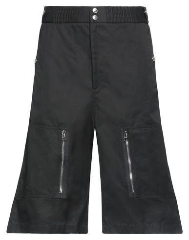 Shop Alexander Mcqueen Man Shorts & Bermuda Shorts Black Size 33 Cotton