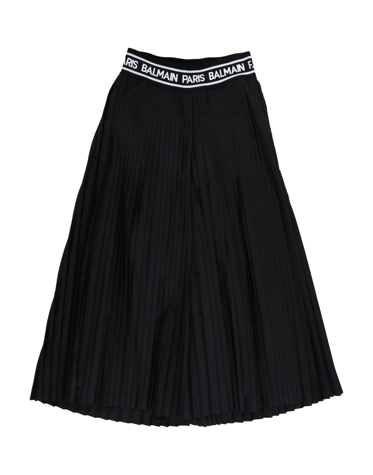 ＜YOOX＞ BALMAIN ガールズ 9-16 歳 キッズスカート ブラック 10 紡績繊維画像