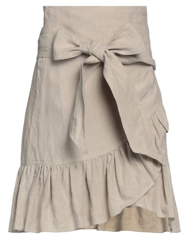 Marant Etoile Marant Étoile Woman Mini Skirt Beige Size 2 Linen In Neutral