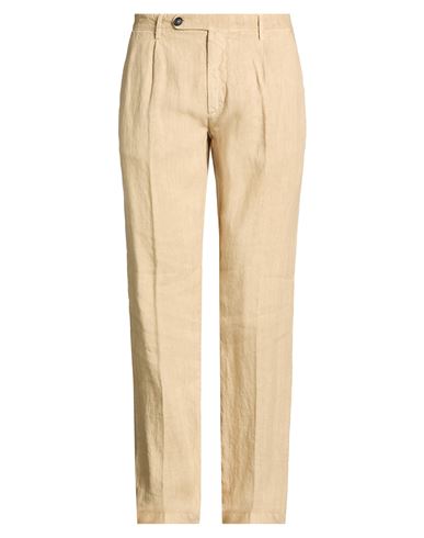 Massimo Alba Man Pants Sand Size 40 Linen