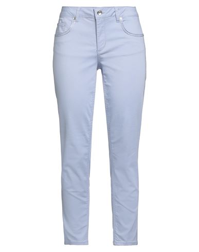Liu •jo Woman Pants Azure Size 27w-28l Cotton, Polyester, Elastane In Blue
