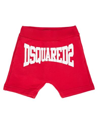 Dsquared2 Newborn Boy Shorts & Bermuda Shorts Red Size 3 Cotton, Elastane In Red
