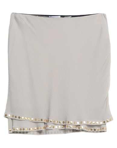 Malo Woman Mini Skirt Light Grey Size 6 Silk