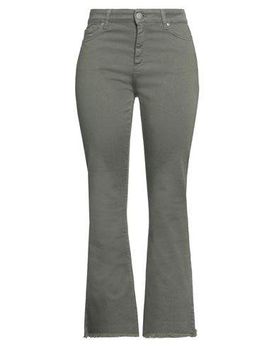 Federica Tosi Woman Jeans Military Green Size 31 Cotton, Elastane