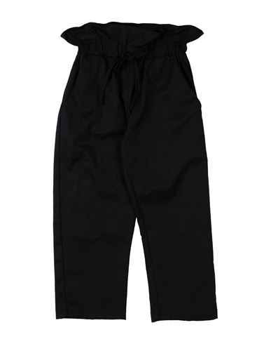 Vicolo Babies'  Toddler Girl Pants Black Size 4 Cotton, Elastane