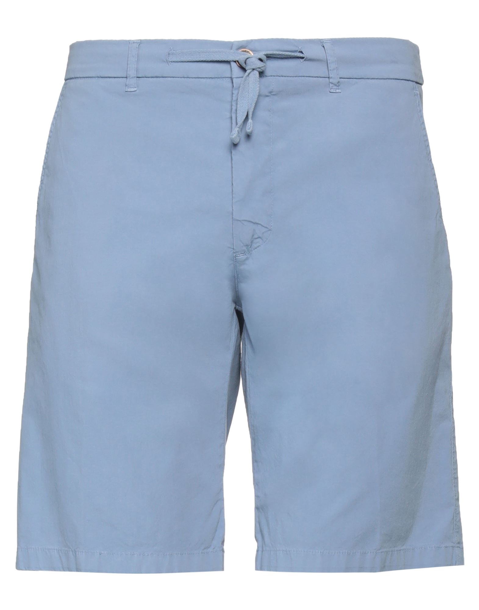 Brooksfield Man Shorts & Bermuda Shorts Pastel Blue Size 38 Cotton, Elastane