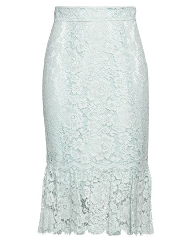 Dolce & Gabbana Woman Midi Skirt Sky Blue Size 10 Cotton, Viscose, Polyamide