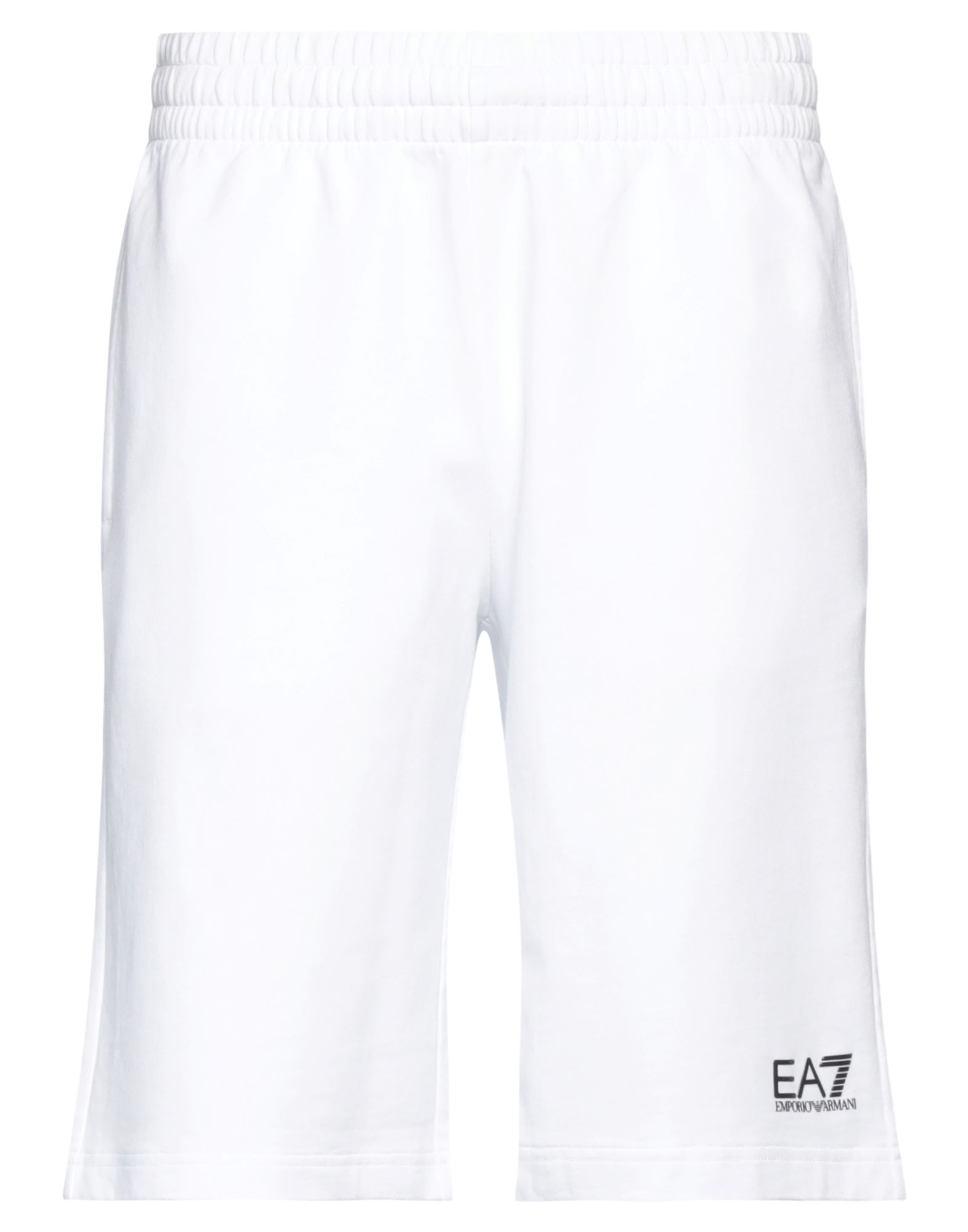Ea7 Man Shorts & Bermuda Shorts White Size 3xl Cotton