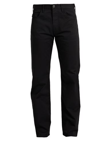 Emporio Armani Man Pants Black Size 30w-32l Cotton, Elastane