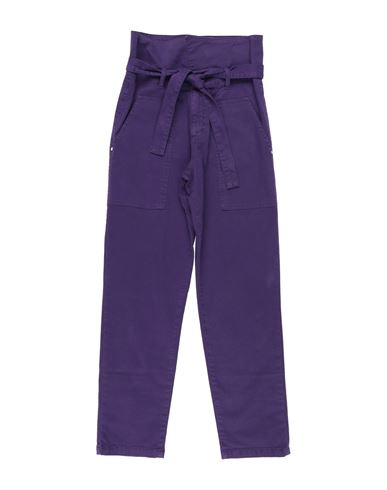 L:ú L:ú By Miss Grant Babies'  Toddler Girl Pants Purple Size 4 Cotton, Elastane