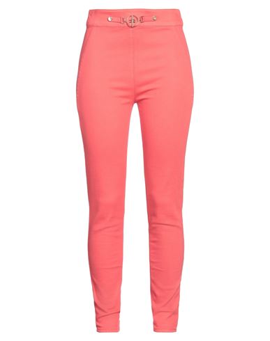 Elisabetta Franchi Woman Jeans Coral Size 27 Cotton, Elastomultiester, Elastane In Red