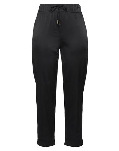 Jijil Woman Pants Black Size 4 Cotton, Silk, Elastane