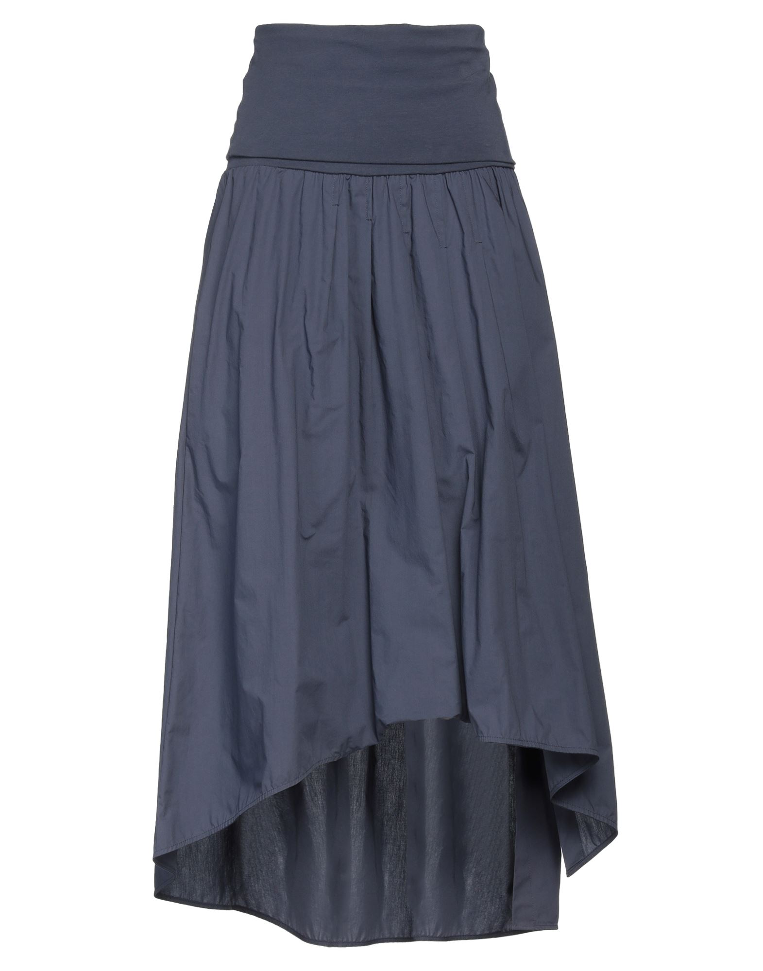 Manila Grace Midi Skirts In Midnight Blue
