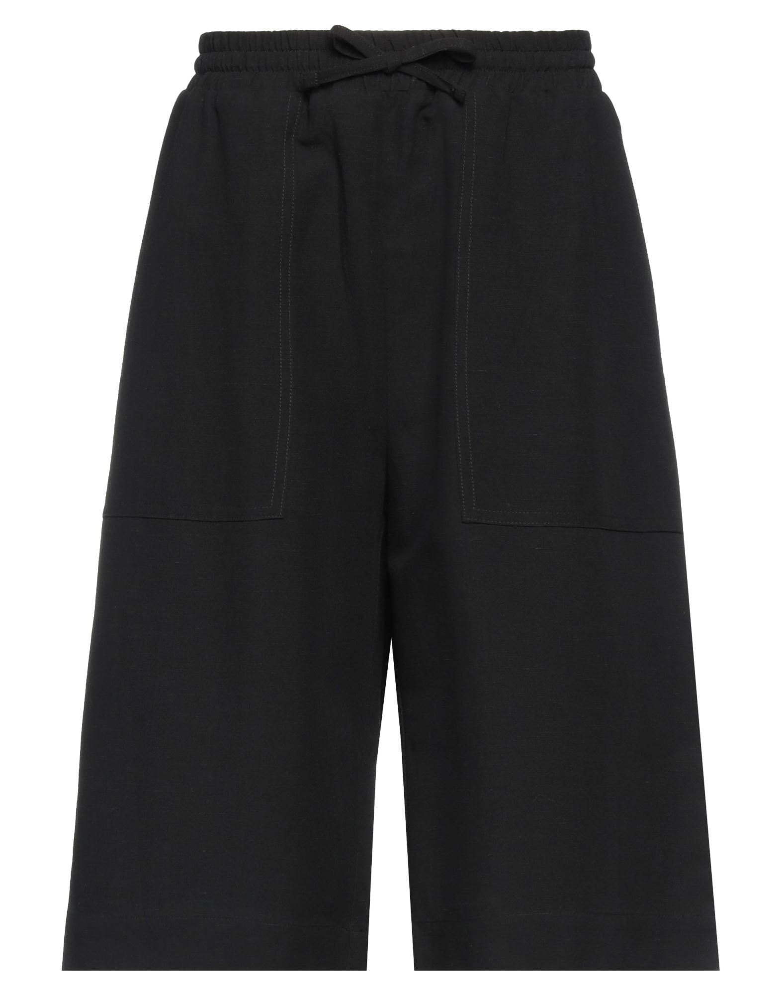 Roberto Collina Woman Shorts & Bermuda Shorts Black Size Xs Viscose, Linen